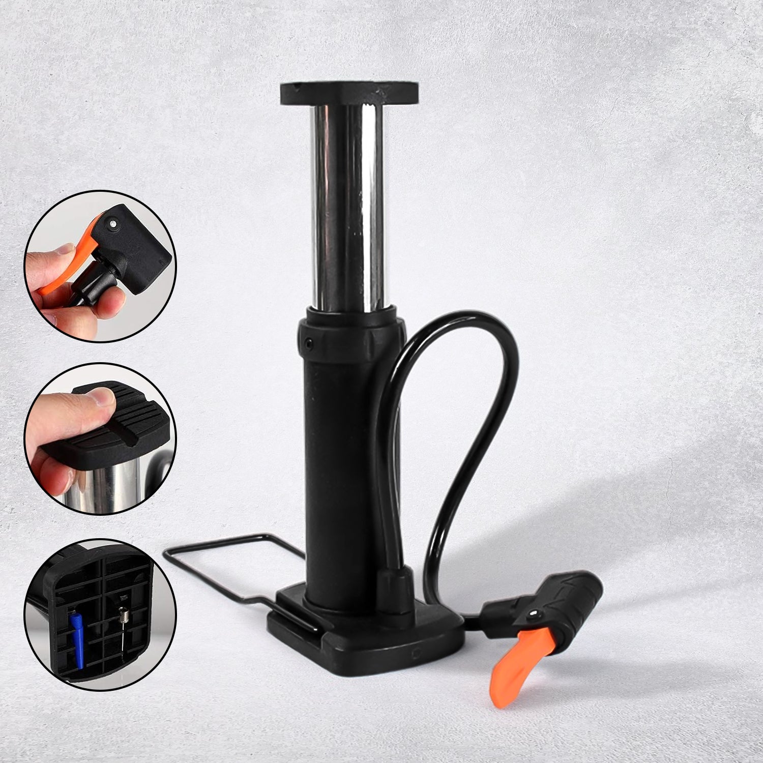 Portable Mini Foot Pump for Bicycle, Bike, and Car Portable Mini Foot Pump for Bicycle, Bike, and Car